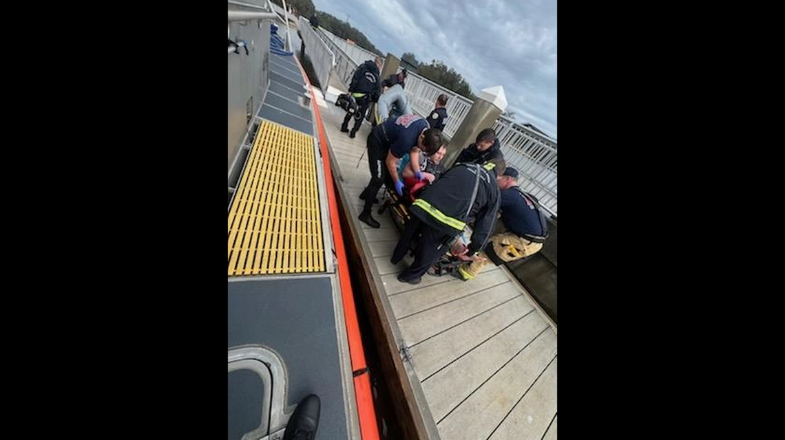 All three passengers were found drifting on their dinghy by rescuers, according to the U.S. Coast Guard.