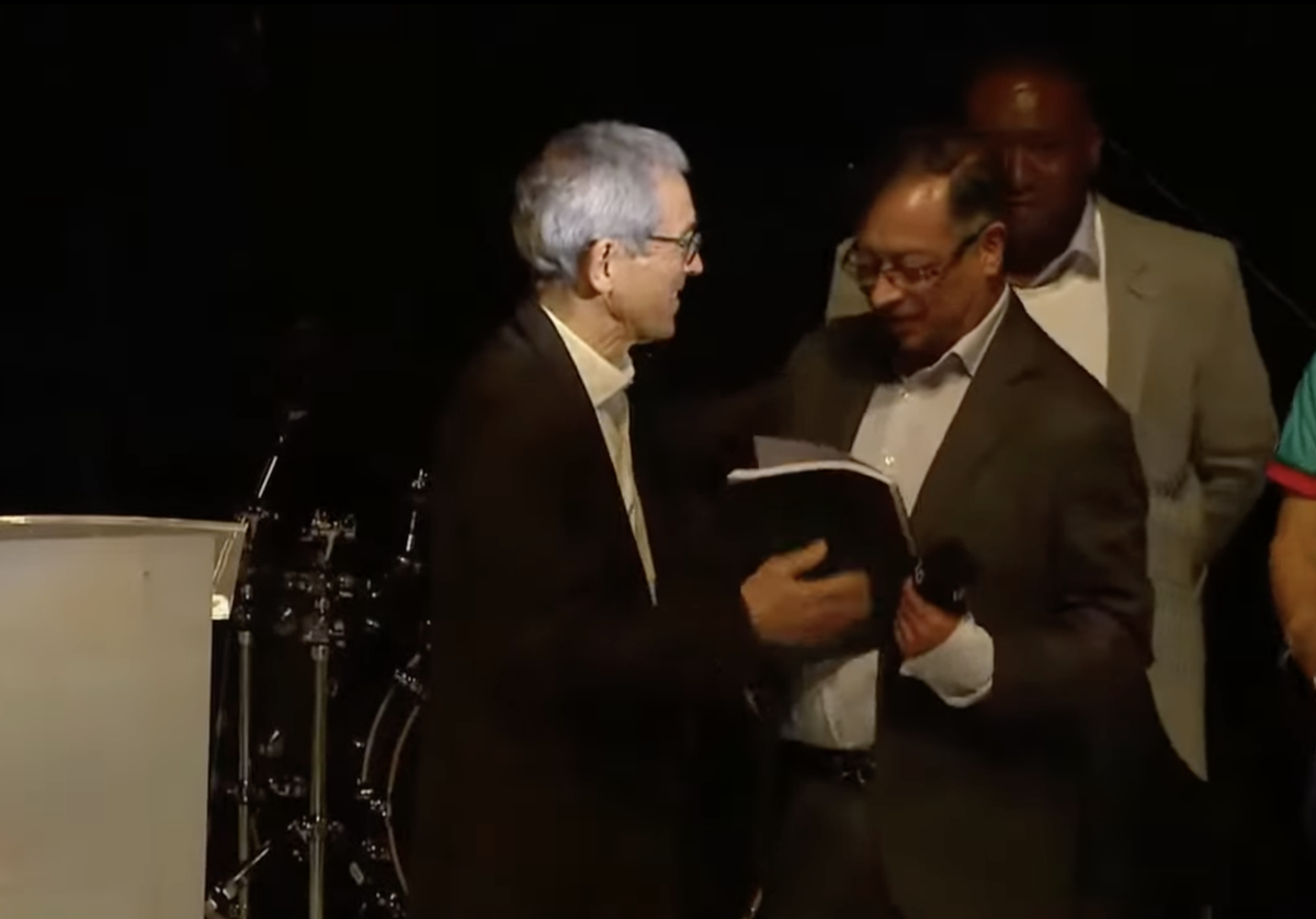 Father Francisco de Roux, president of Colombia’s Truth Commission, handed over the final report to newly elected President Gustavo Petro.