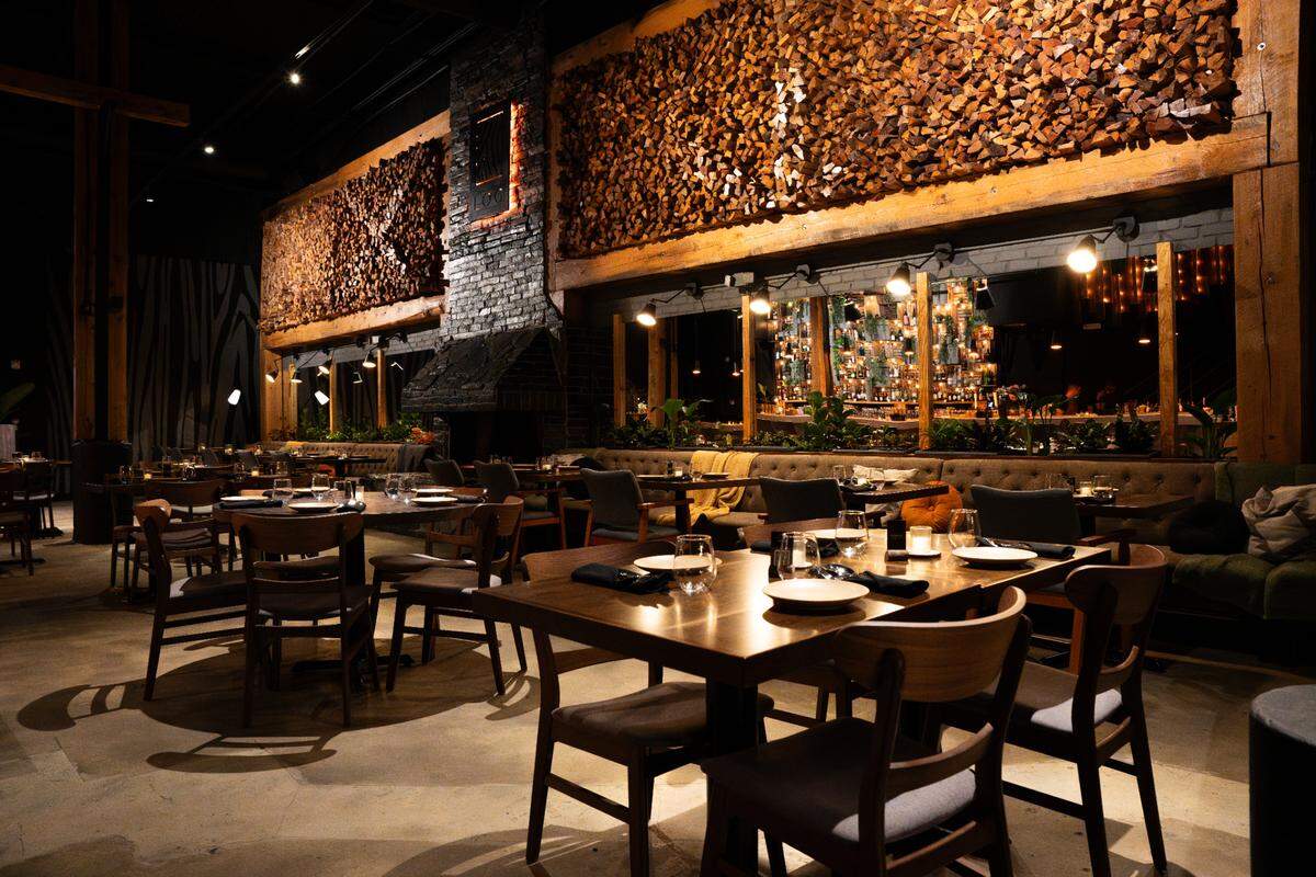The interior of Log restaurant in Wynwood.