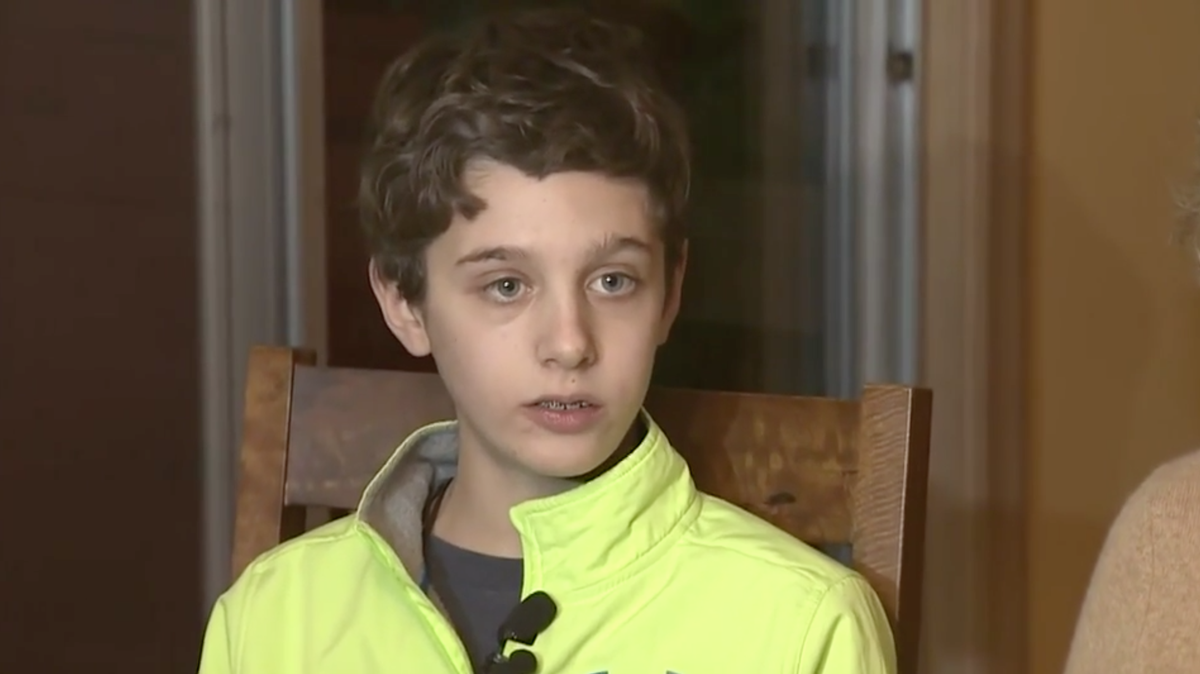Benjamin Bubis’s grandfather Boris Hutorin was driving down Interstate 495 in Canton, Massachusetts, when the 71-year-old man had a stroke on the highway. His 12-year-old grandson drove the car to safety.