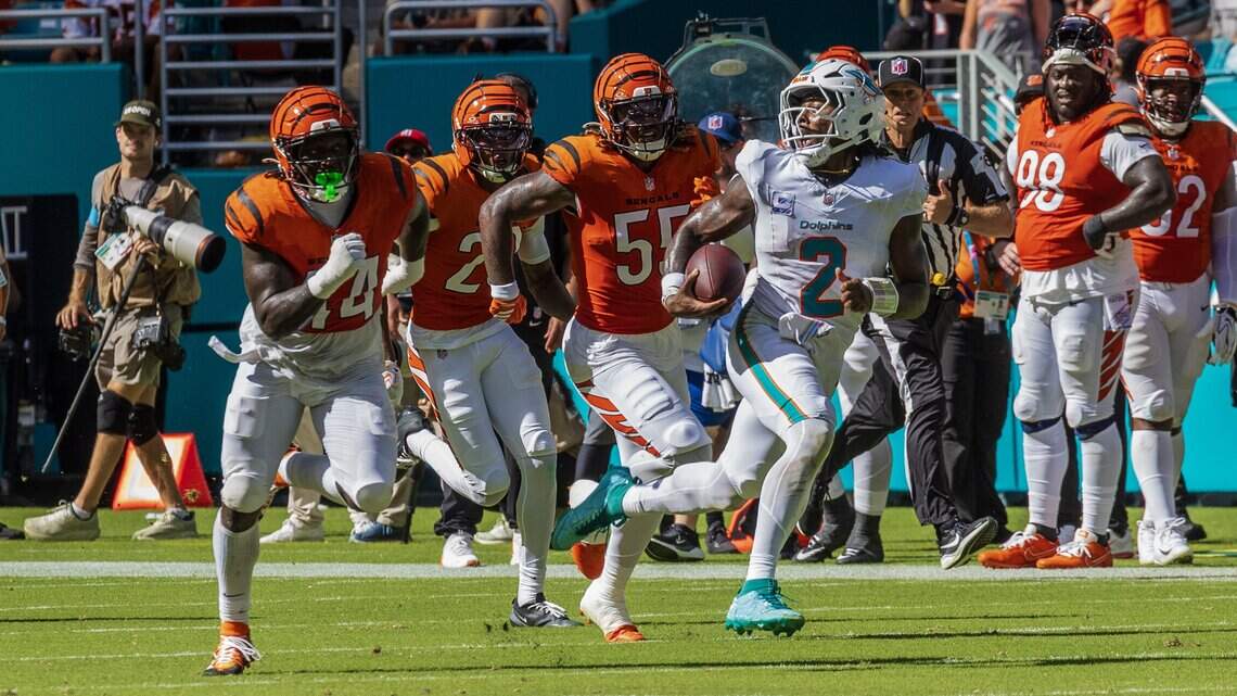 Dolphins QB Malik Willis struggles in 31-24 loss to Bengals and more takeaways