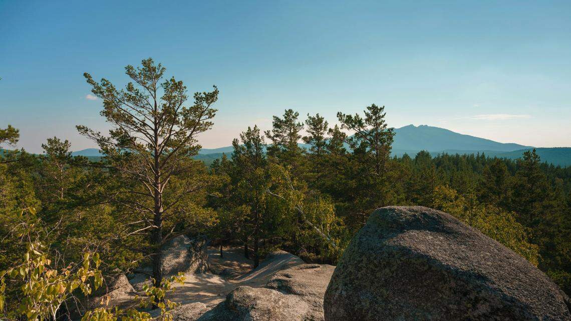 In north-central Kazakhstan, an unique face carving on a stone near a reservoir was discovered.