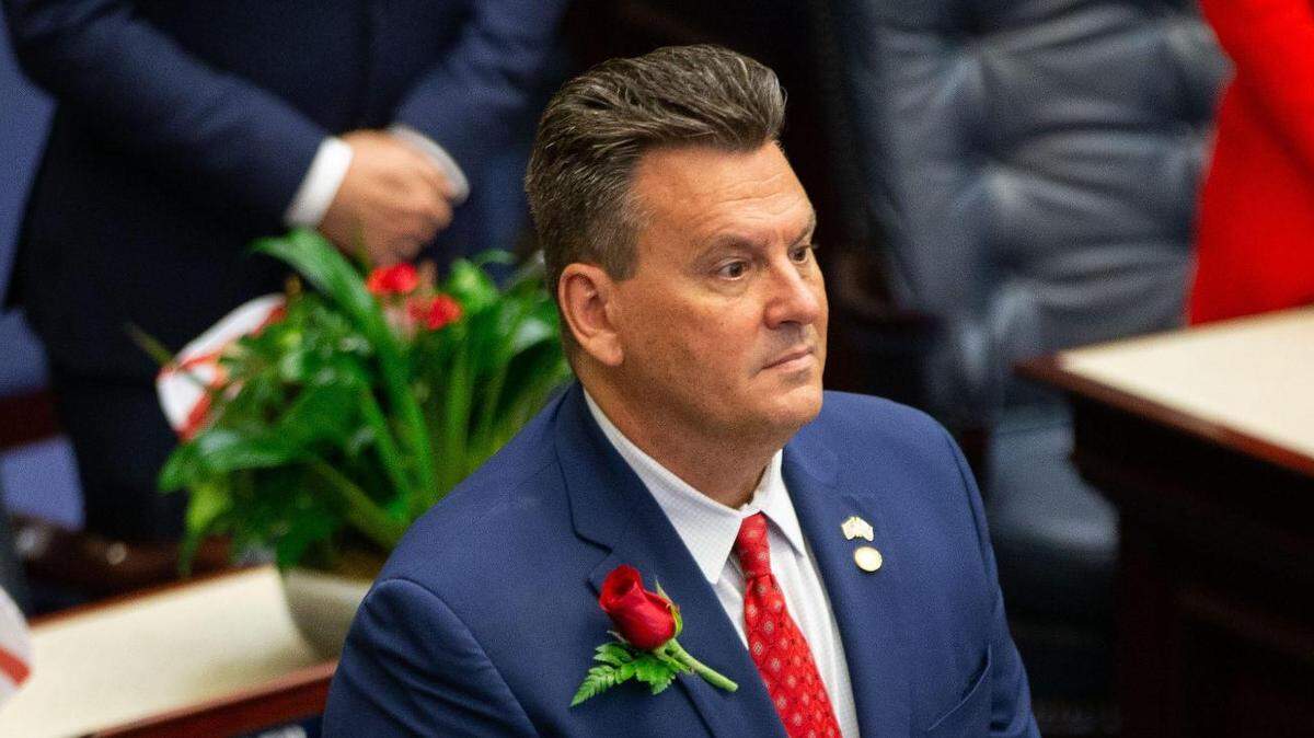 Rep. Fred Hawkins, R-St. Cloud, on the opening day of the 2023 Florida Legislative Session on March 7.