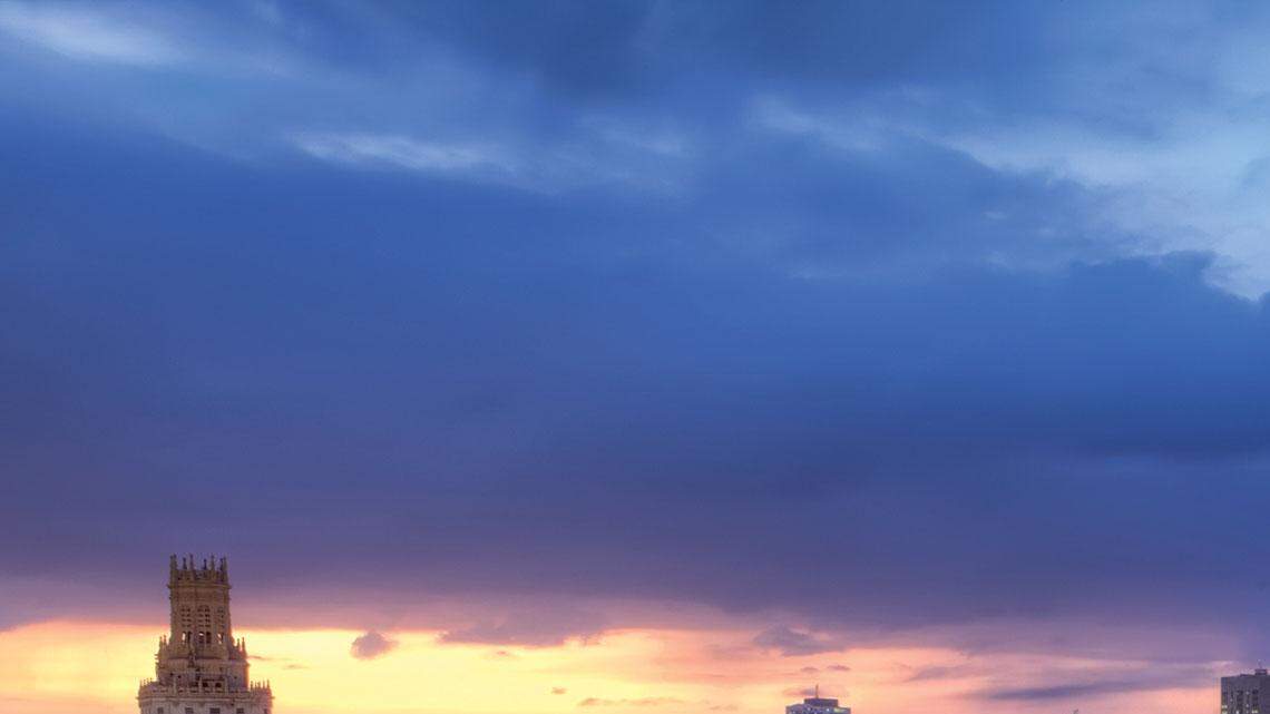 A view of the Capitolio in central Havana;
