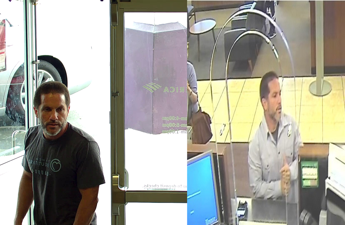 Federal authorities need help finding this man who they say robbed two Miami-Dade banks Monday afternoon in roughly 20 minutes.&nbsp;