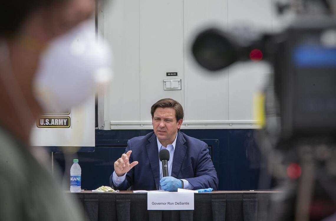 Florida Gov. Ron DeSantis announced large shipments of personal protective equipment are arriving.