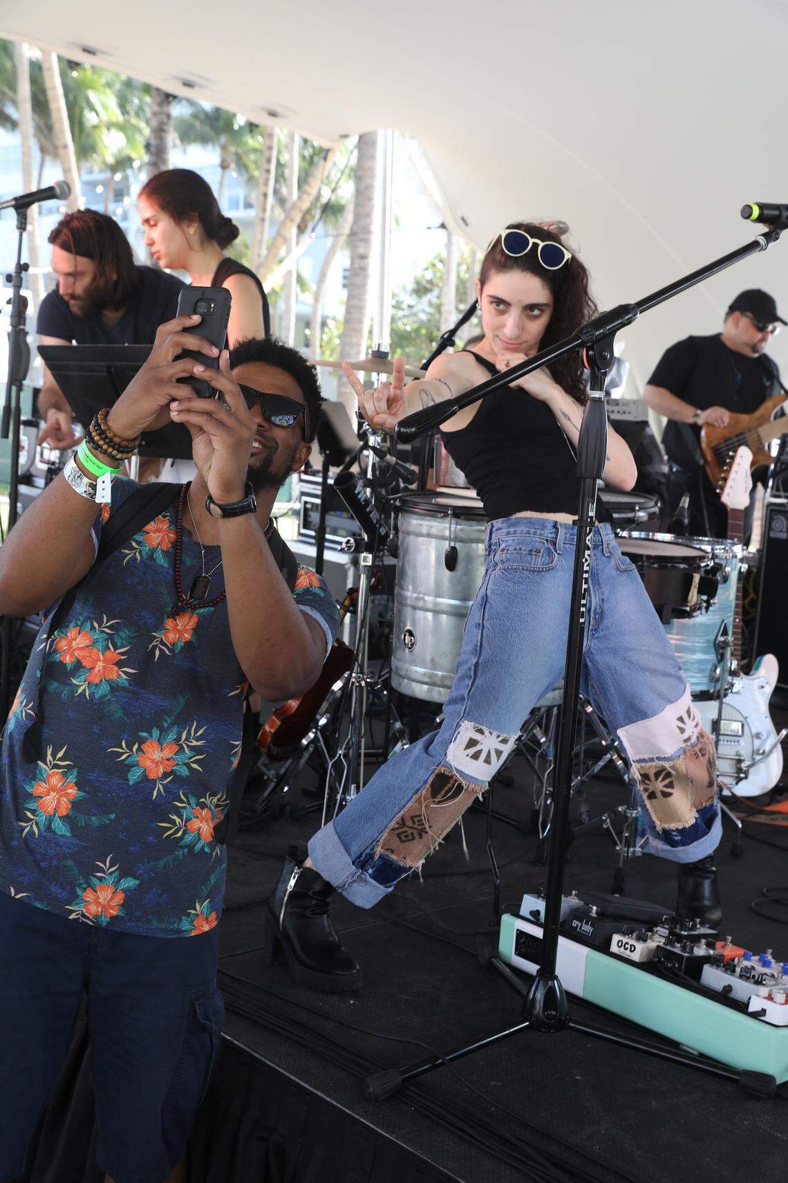 Emily Estefan at the 2018 GroundUp Music Festival in Miami Beach.