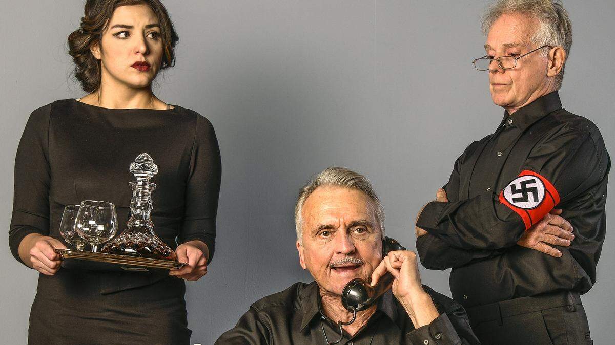 Diana Garle, Peter Wayne Galman and Barry Tarallo play Nazi-era Germans in the GableStage world premiere of James Grippando’s “Watson.”