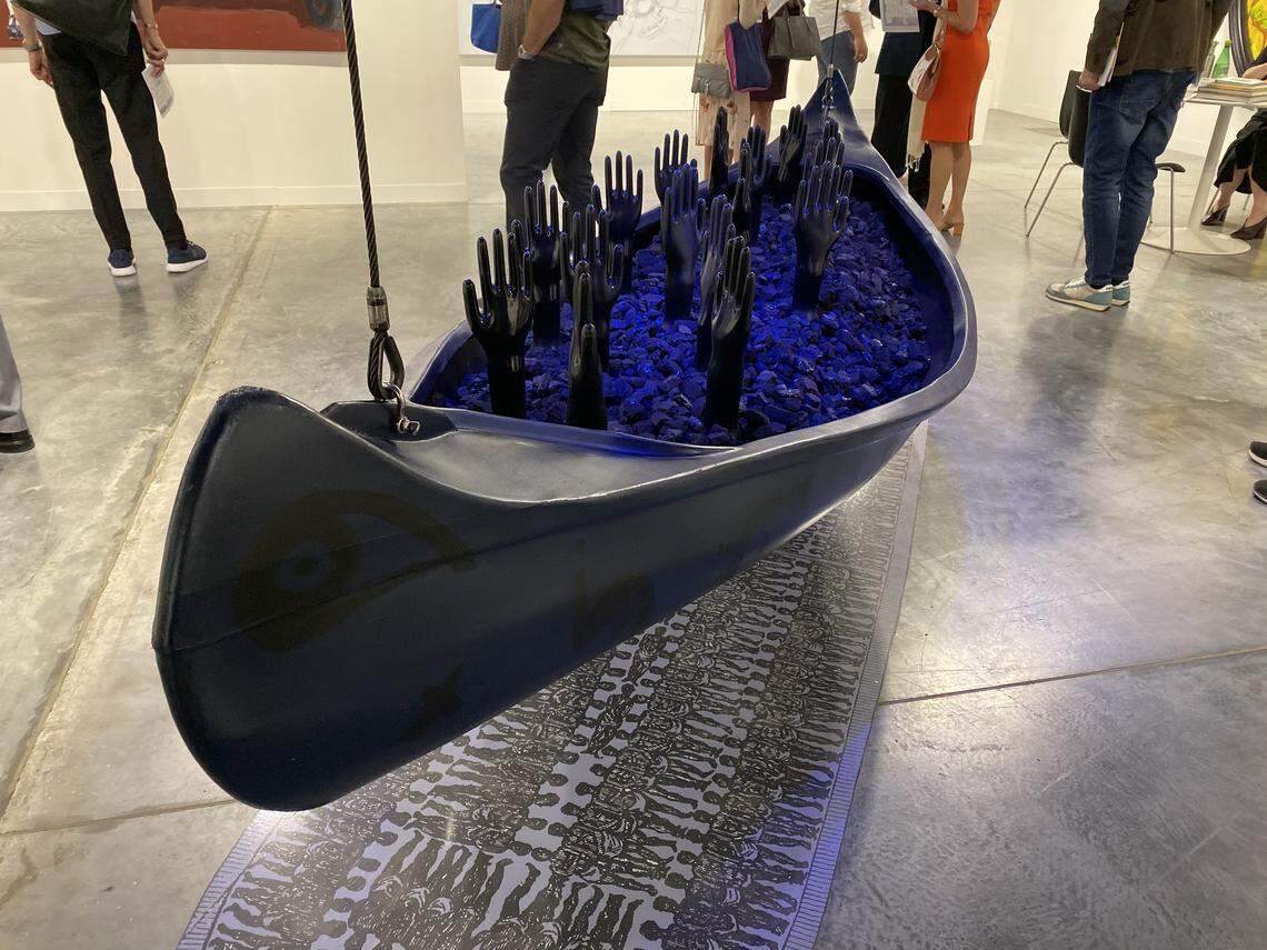  Betye Saar’s “Gliding into Midnight” at Art Basel Miami Beach 2019.  