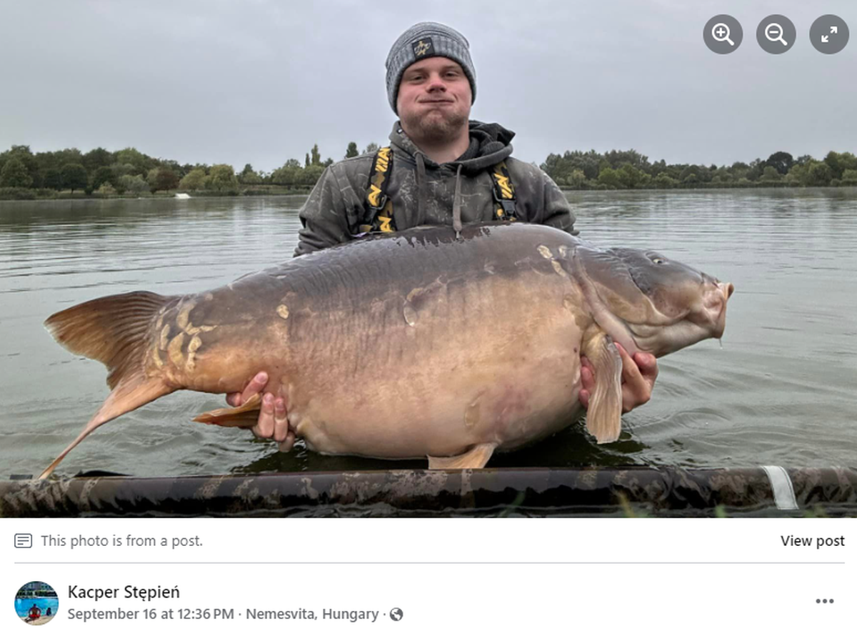 The carp weighed more than 100 pounds, far passing the previous record holder.