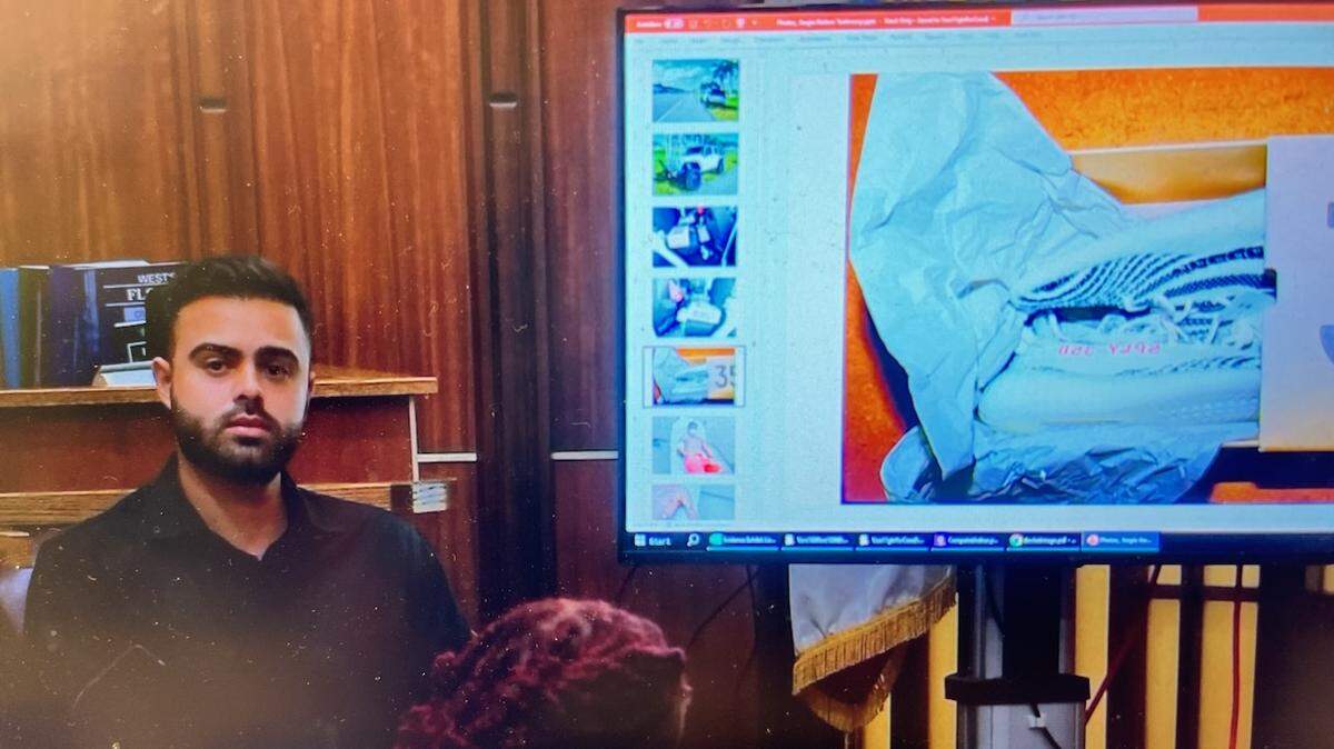 Sergio Berben took the witness stand Tuesday, the opening day of George Walton’s muder trial. Miami-Dade state prosecutors charge Walton, 23, with murdering Berben’s girlfriend Andrea Camps Lacayo in April 2020, during a botched robbery in South Miami-Dade.