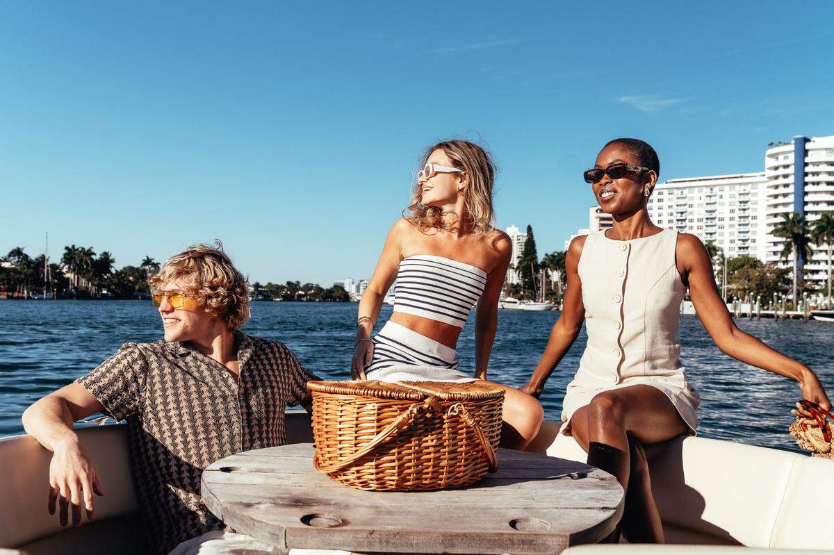 Book a sunset cruise on the hotel’s retro-glam 34-foot Chris-Craft powerboat for unforgettable Miami views.