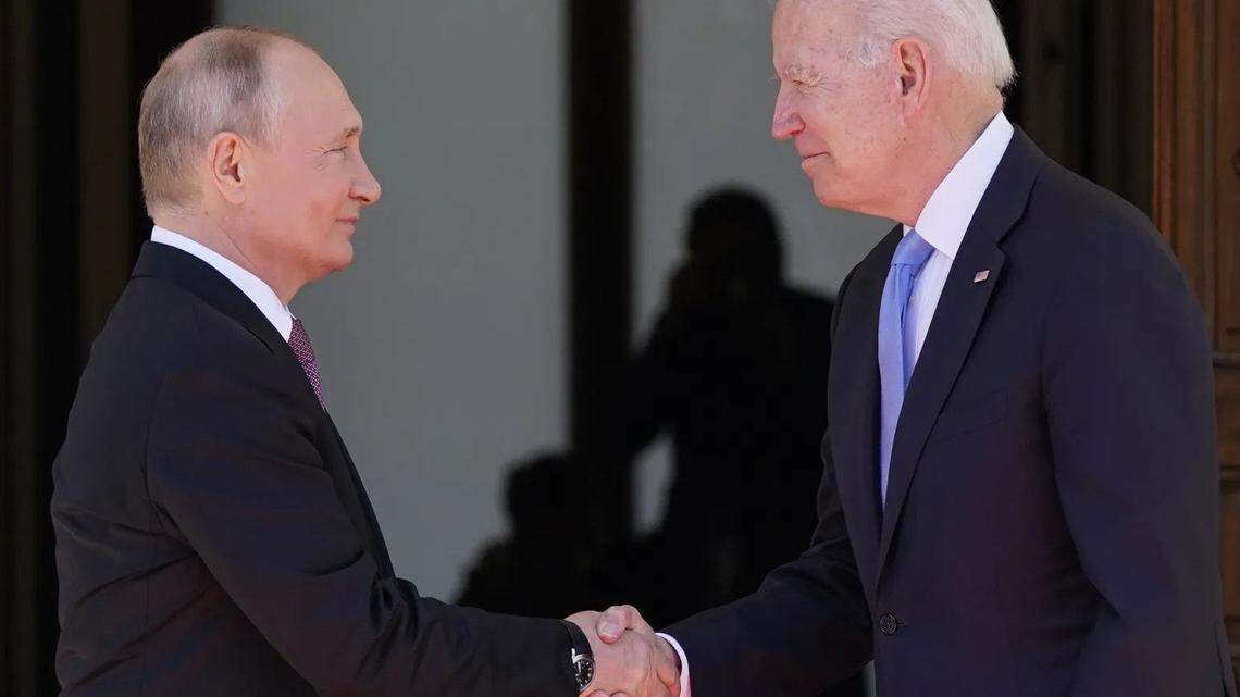 President Joe Biden meets with Russian President Vladimir Putin in June 2021, in Geneva, Switzerland.