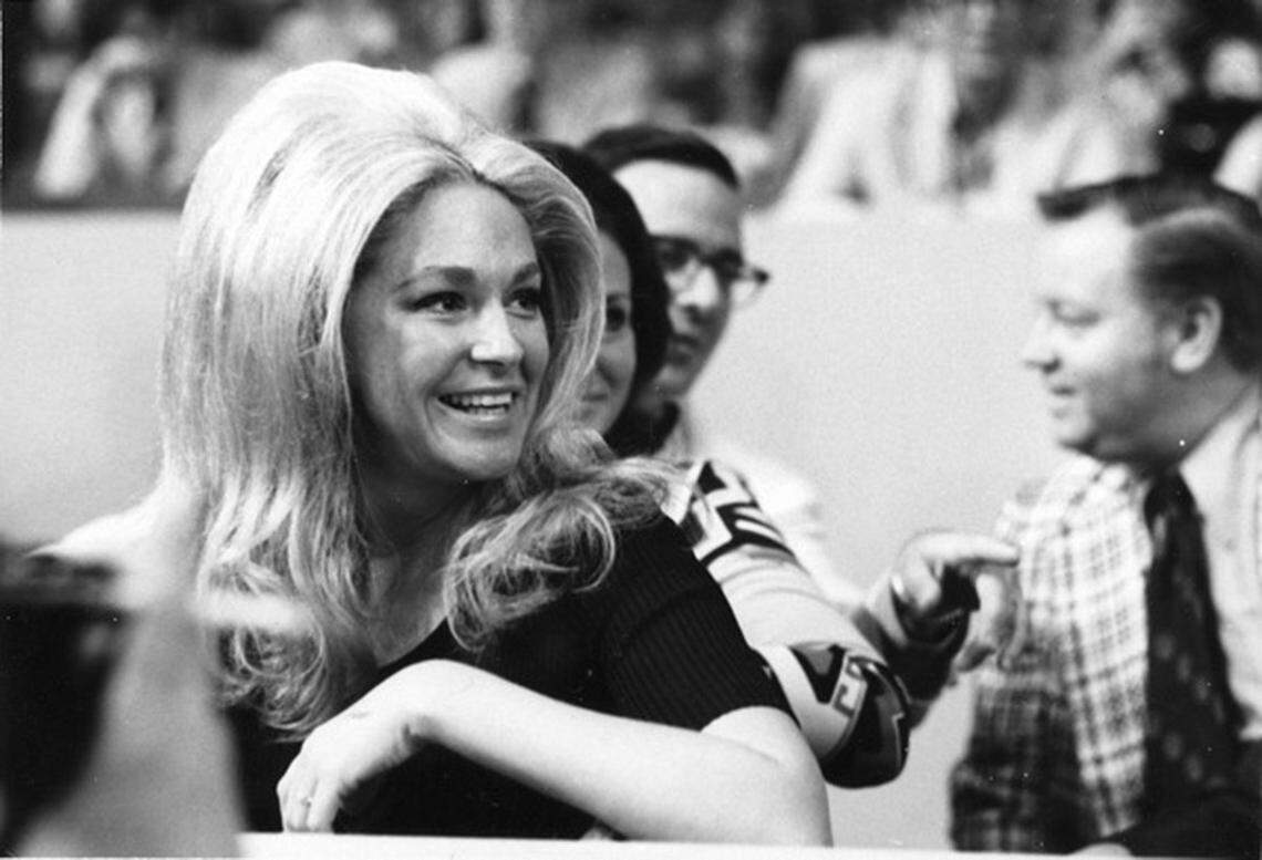 Joan Kennedy at the Convention in Miami Beach.