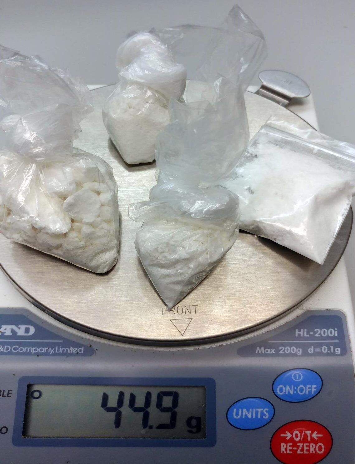 Police said they found this cocaine on Melvin Stubbs on Thursday night.