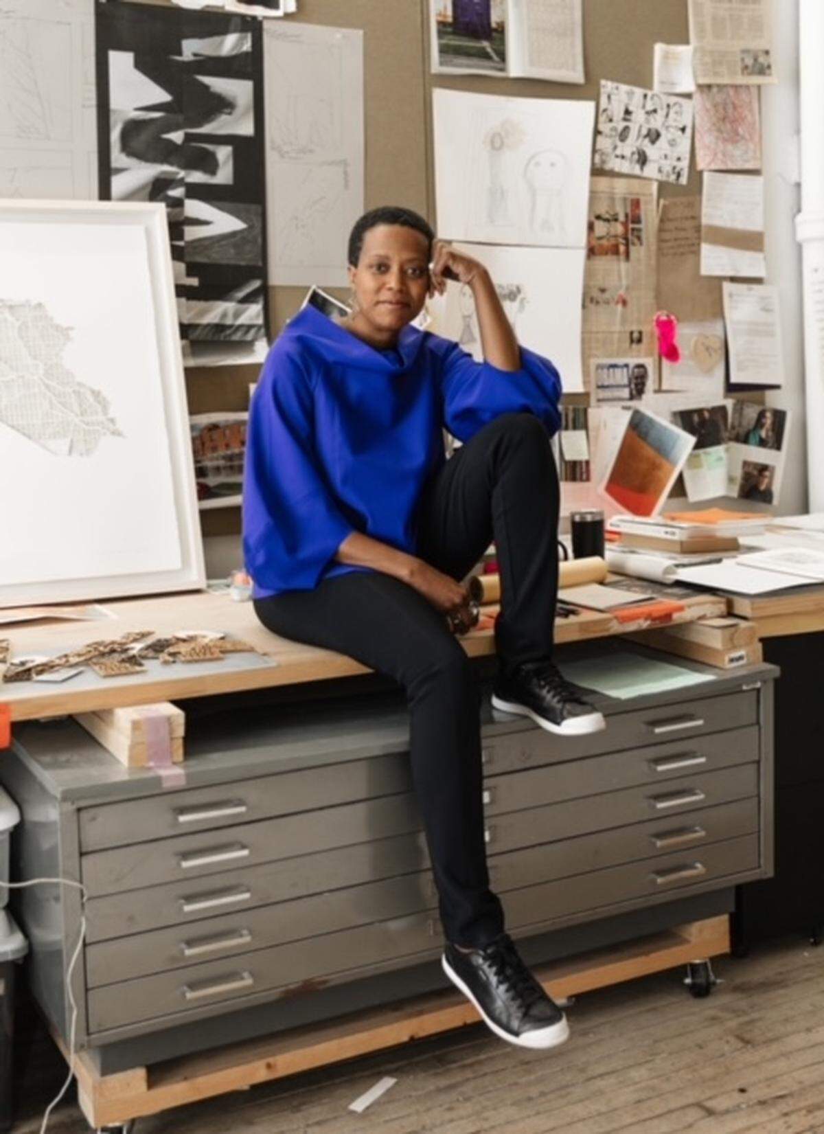 Amanda Williams, artist and architect, 2022 MacArthur Fellow, is one of the featured speakers at AIRIE’s Art and Environment Summit.