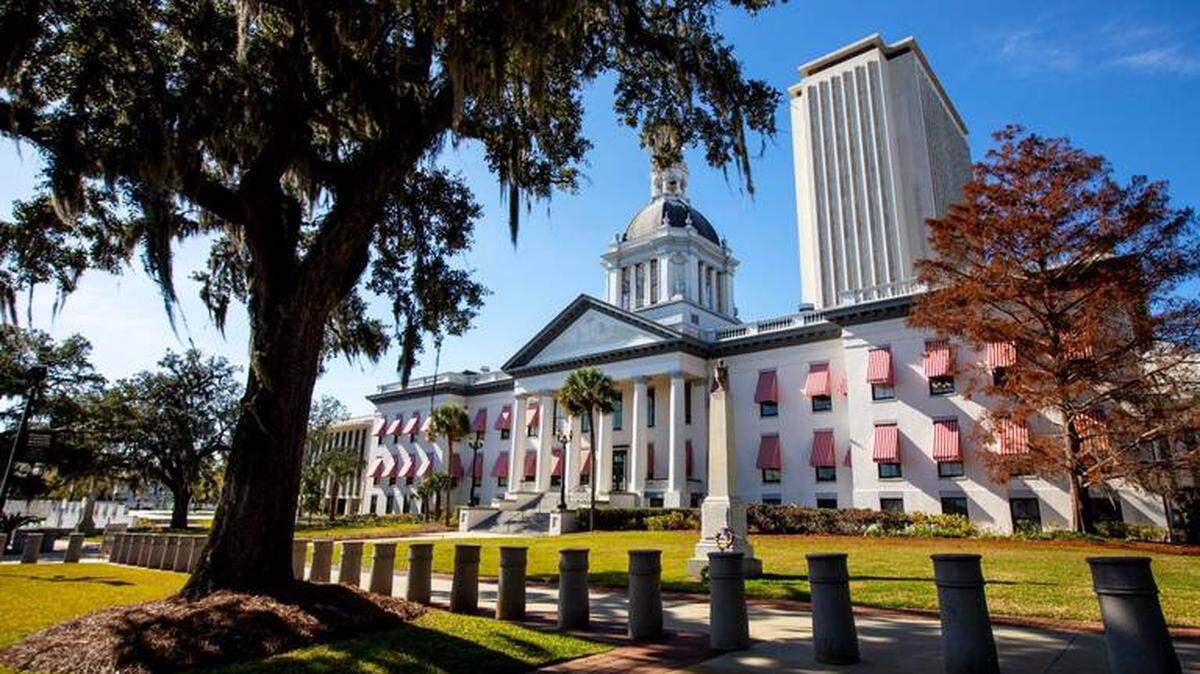 The state Capitol building in Tallahassee.