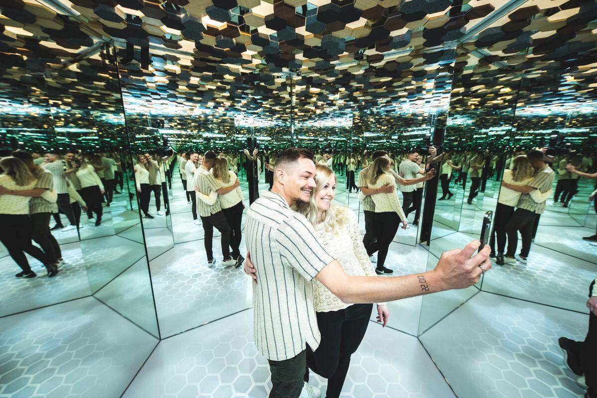 The mirror maze at Paradox Museum in Wynwood offers you a lot of you to look at.