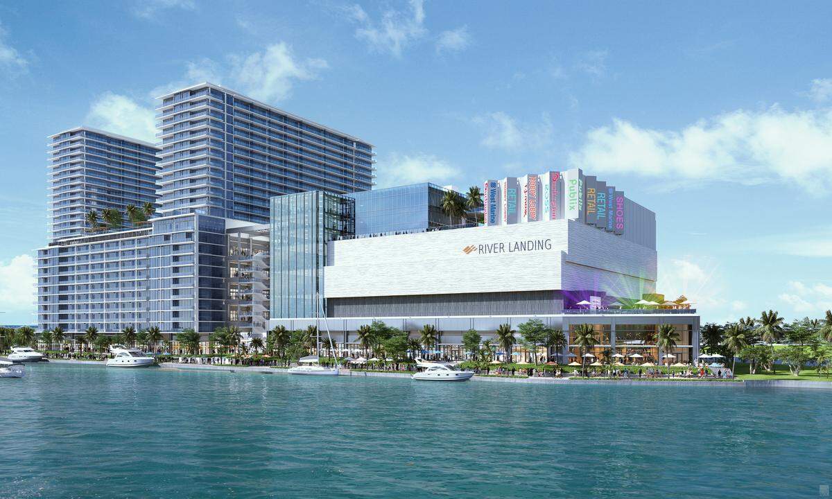 The River Landing Shops and Residences, currently under construction and due for completion in 2020, is a $429 million development on the Miami River in Allapattah.