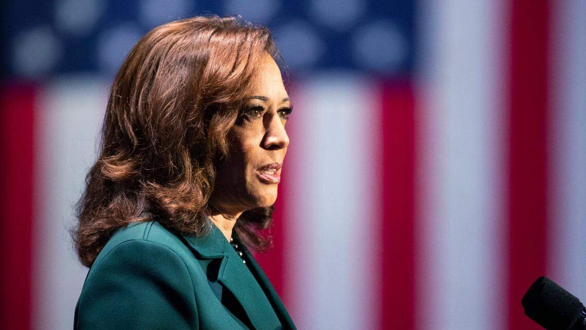 Reproductive rights a measure of freedom, Kamala Harris tells Florida on Roe anniversary