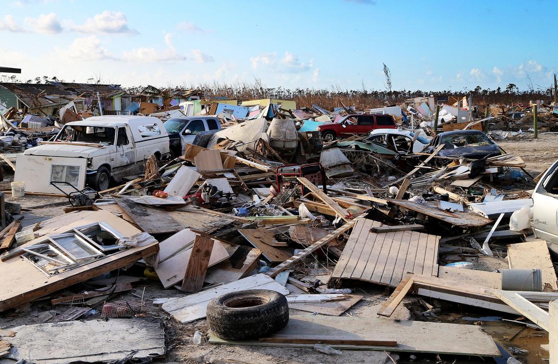 The Sand Banks neighborhood, where mostly Haitians lived on the S.C. Bootle Highway on Treasure Cay in Abaco, was destroyed by Hurricane Dorian as it devastated The Bahamas in September.