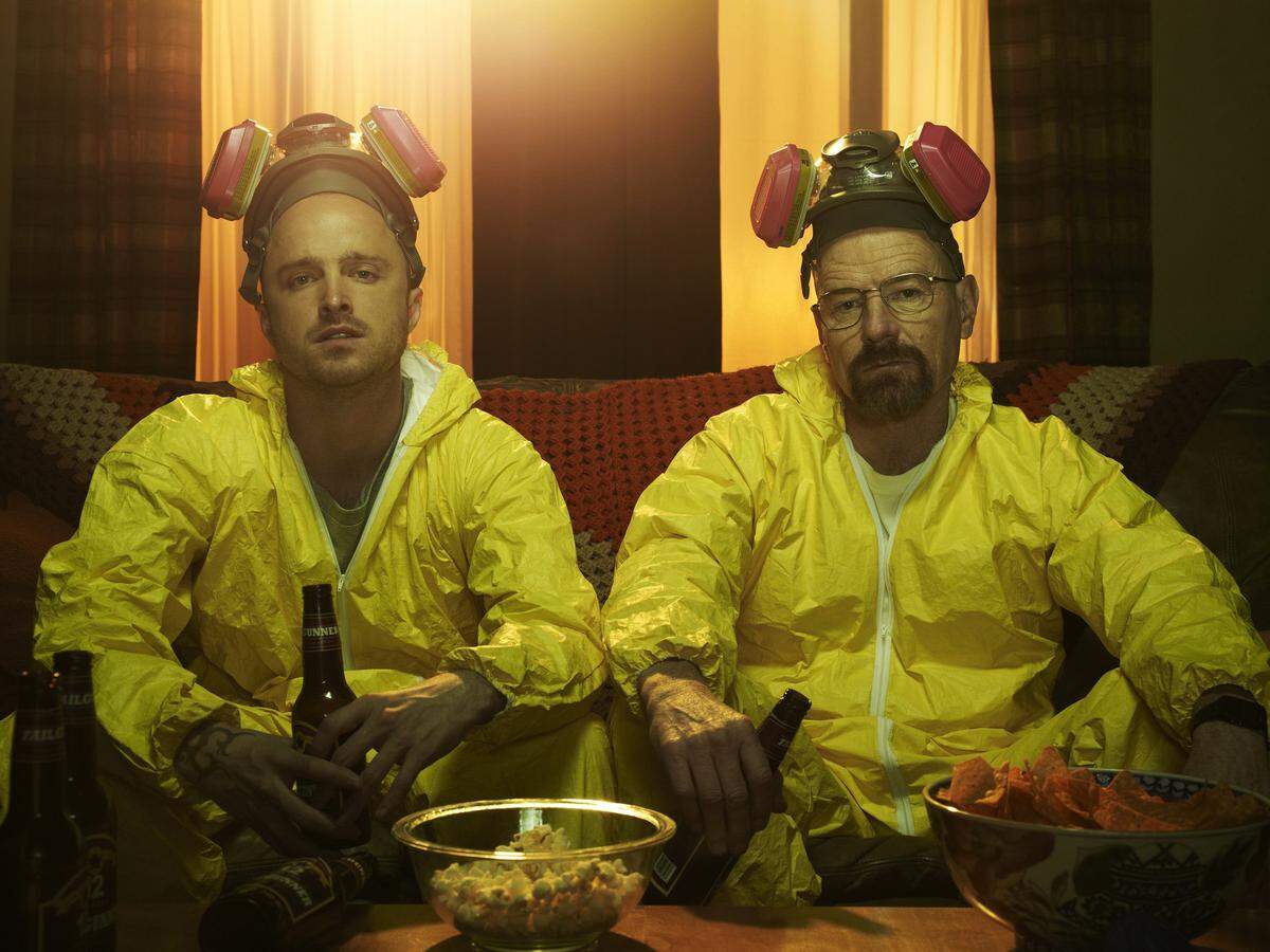 Jesse Pinkman (Aaron Paul) and Walter White (Bryan Cranston) in Season Five.