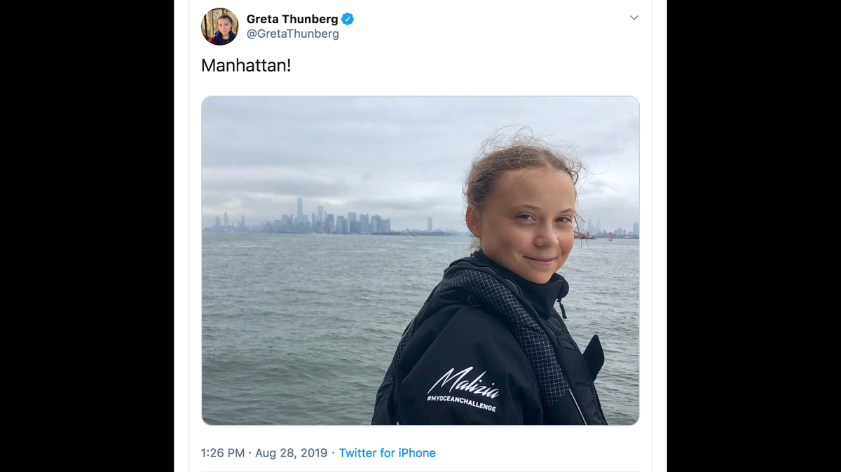 Greta Thunberg, 16, is a climate activist from Sweden.