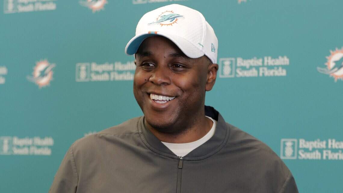 Chris Grier talks Miami Dolphins draft. Reaction on what he said