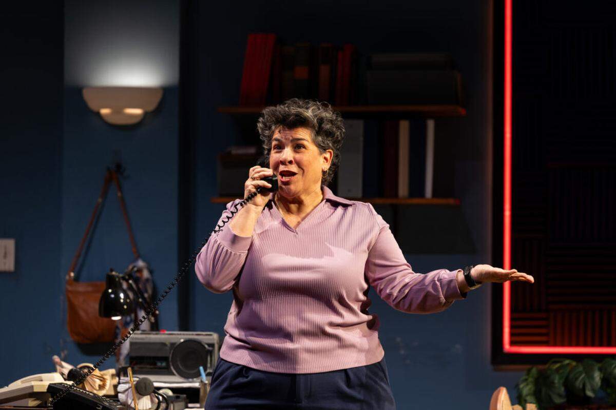 Carmen Palaez plays Lucy, a community activist with a personal stake in the Mariel boat lifts, in “English Only,” the new world premiere at Miami New Drama through Sunday, Feb. 22 at the Colony Theatre.