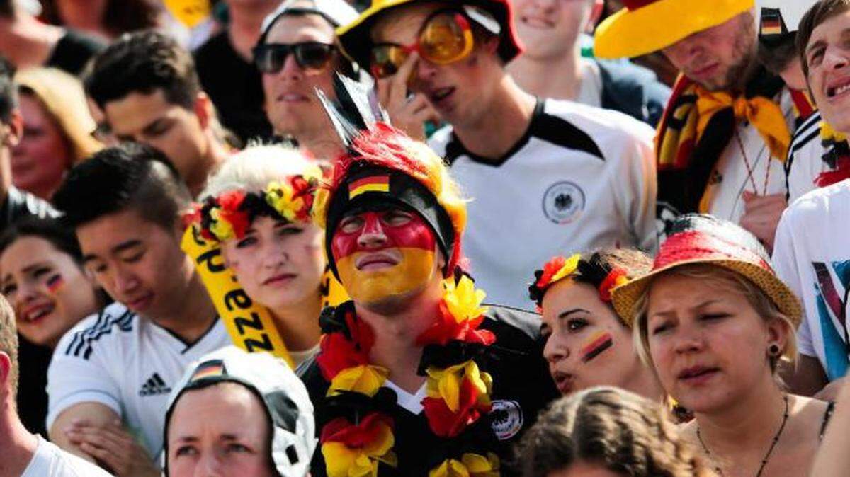 German soccer fans, shown during the 2014 World Cup, are hoping their team will defend the title in Russia.