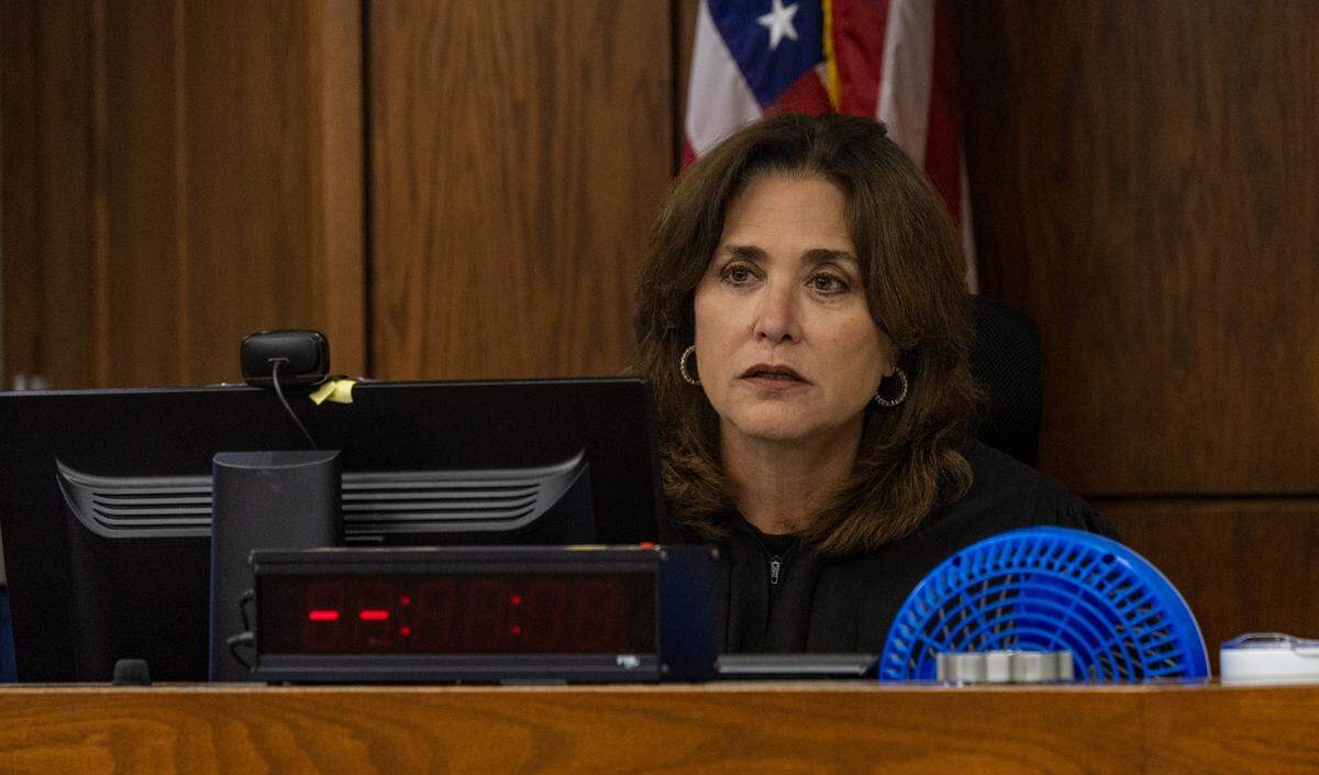 Miami-Dade Circuit Court Judge Ellen Sue Venzer presides over a bond hearing for Charlene Forti, accused of supplying the MDMA that caused the death of Jenniha Le, at the Gerstein Justice Bldg in Miami on Wednesday, March 25, 2026.