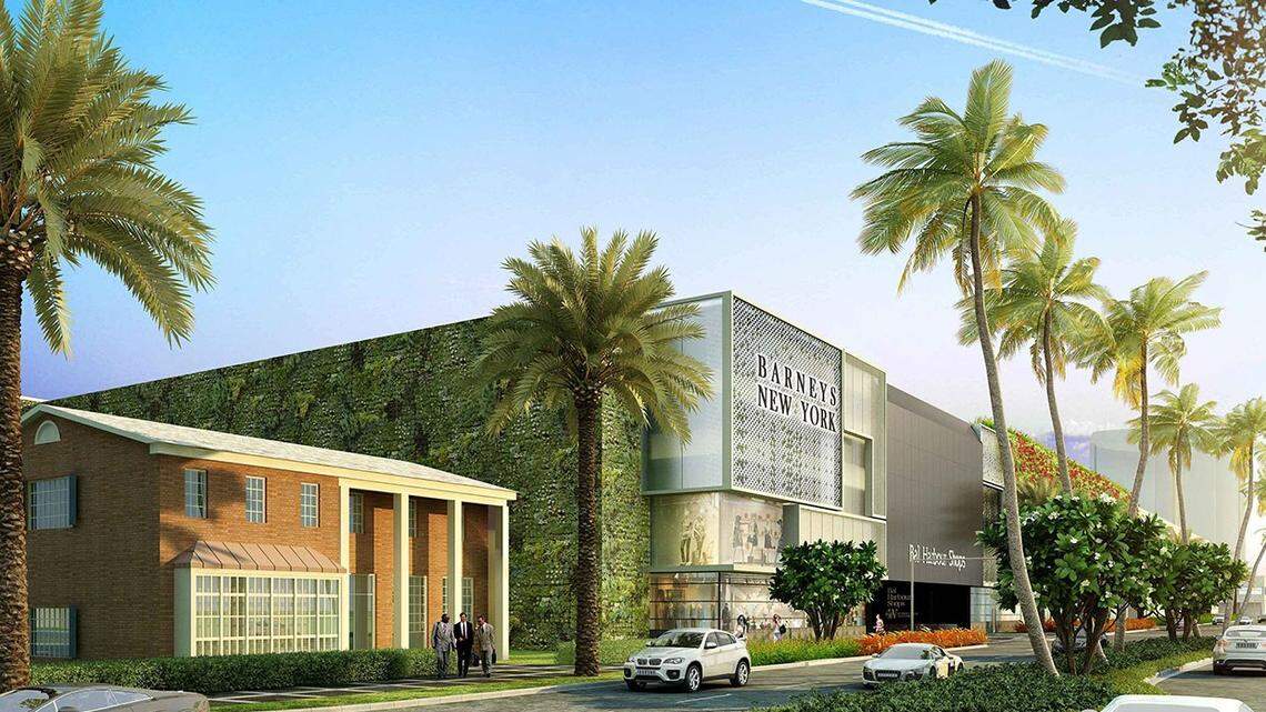 Rendering of the Barneys New York store that will be part of the $500 million expansion of Bal Harbour Shops.