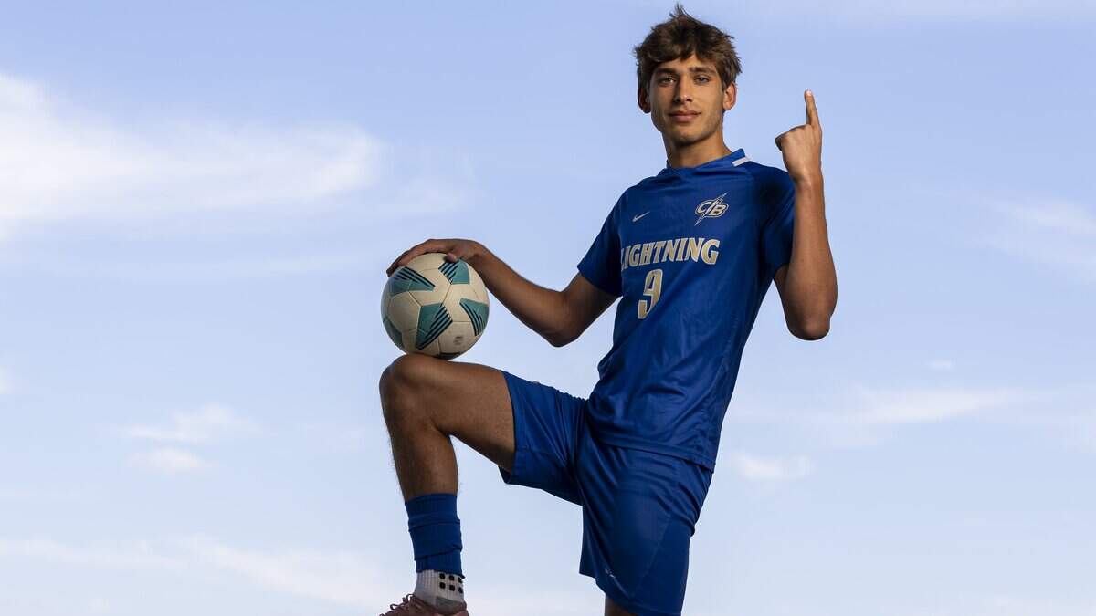 Rodrigo Castrillo, Cypress Bay High School, Soccer. All-Broward players photographed at Brian Piccolo Sports Park on Wednesday, March 25, 2026, in Cooper City, Fla.