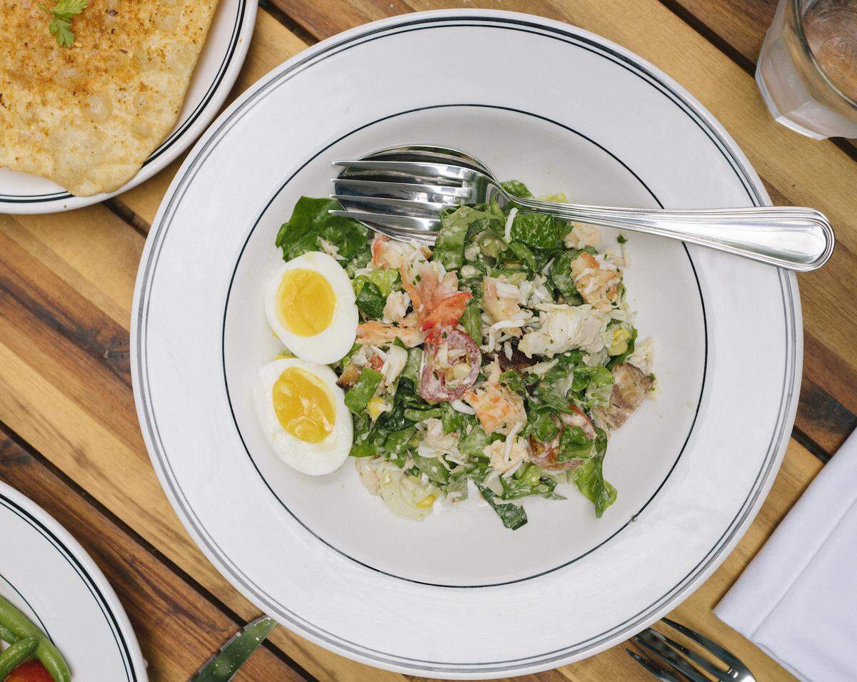 Cobb salad with snow crab at Gregory’s Diner