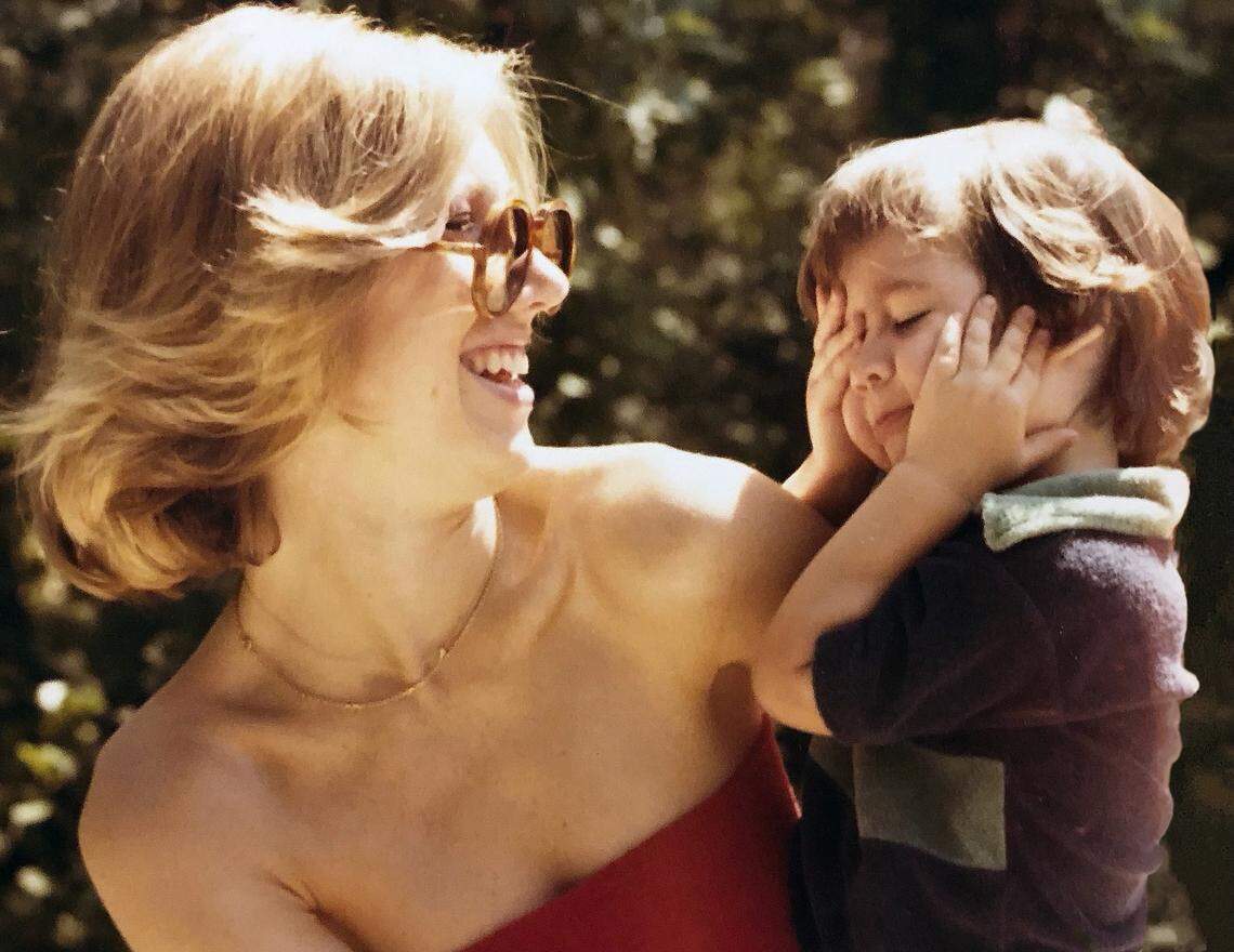 Adele Lynn Lampert with her son Joshua Lampert.