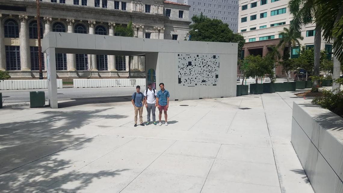 Miami Dade College students want to transform this stark space into a lush urban forest with planter towers.