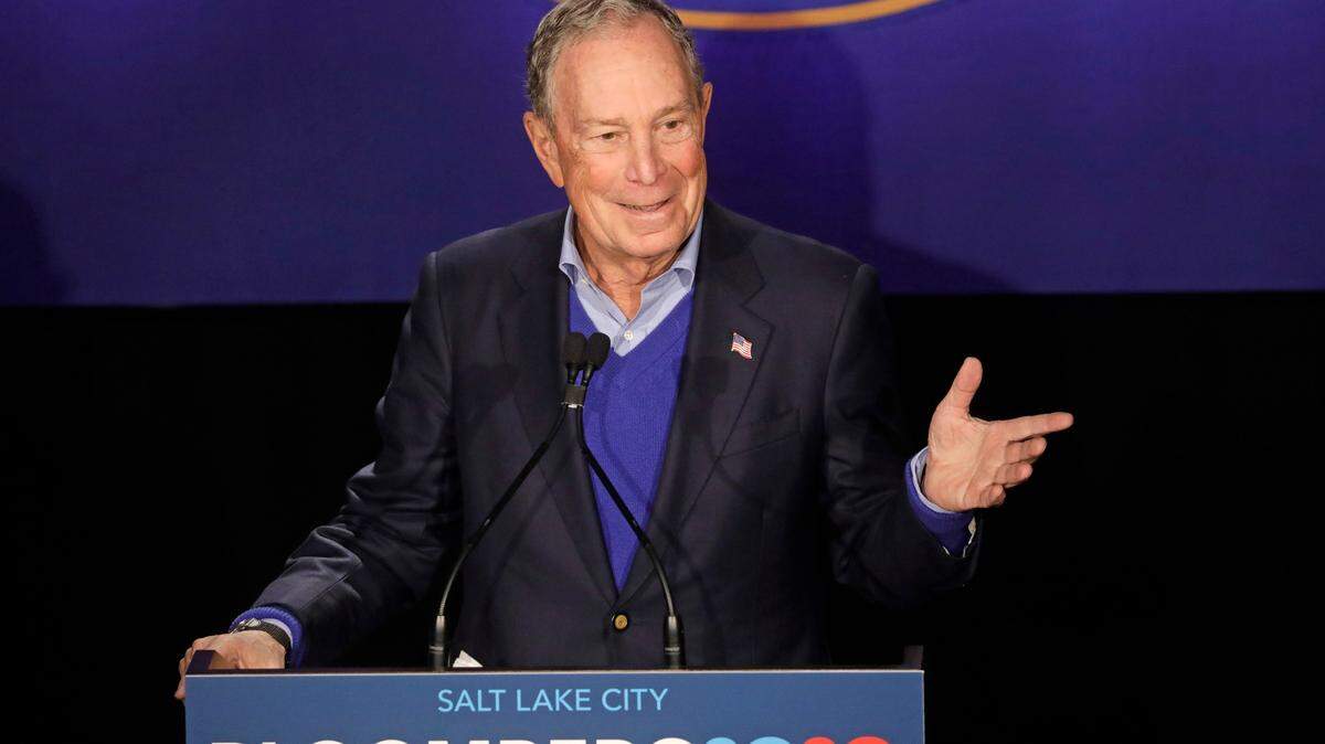 Democratic presidential candidate Mike Bloomberg speaks during a rally Saturday, Jan. 18, 2020, in Salt Lake City. Bloomberg will make stops in Tampa and Miami Sunday.