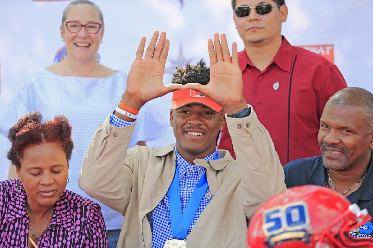 During Early National Signing Day Class 2A State champion Champagnat has Gregory Rousseau signing with UM on Wednesday, December 20, 2017