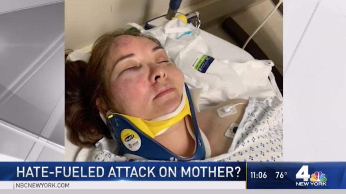 Beronica Ruiz, 35, was attacked by teenage boy who had bullied her son, her attorney said. Screengrab from WNBC.