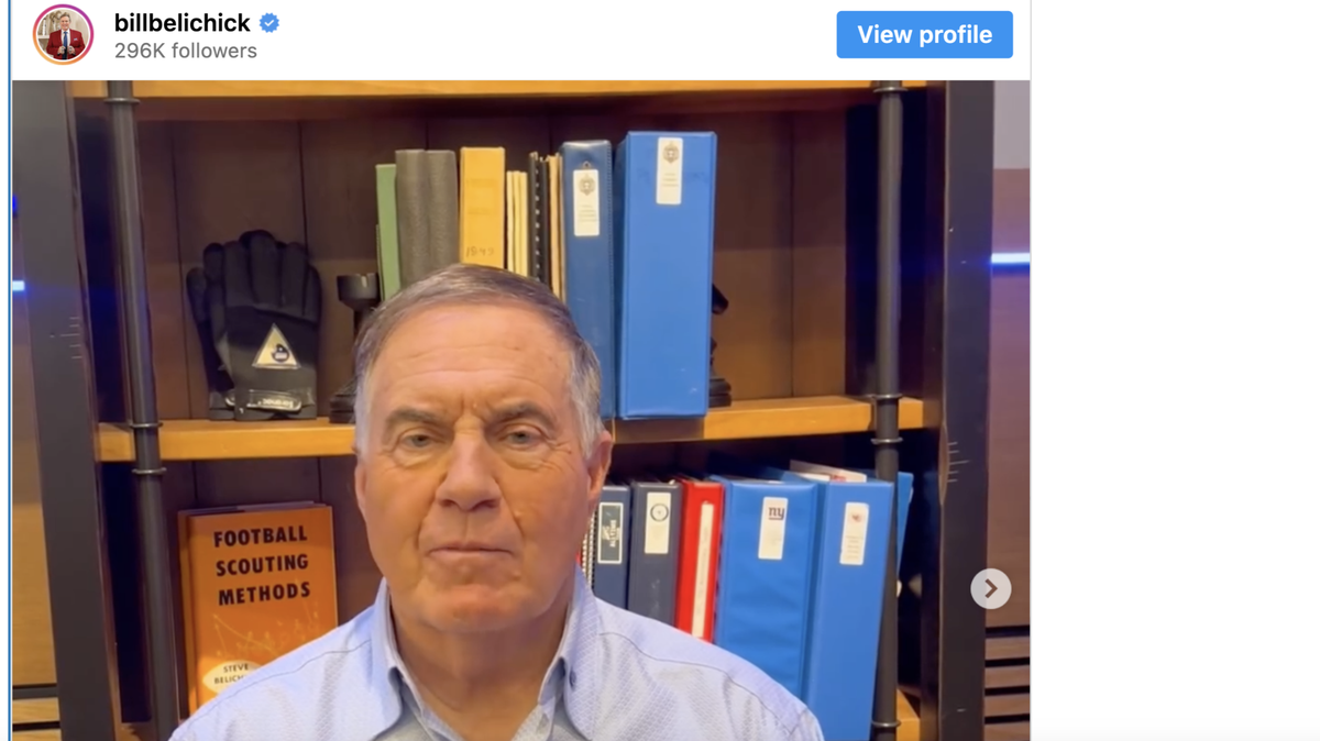 At the age of 72, Bill Belichick is looking in the most unlikely of places to use his voice.