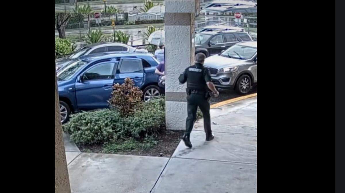 A school resource officer performed CPR on a baby in the parent drop-off line at a school in Lee County