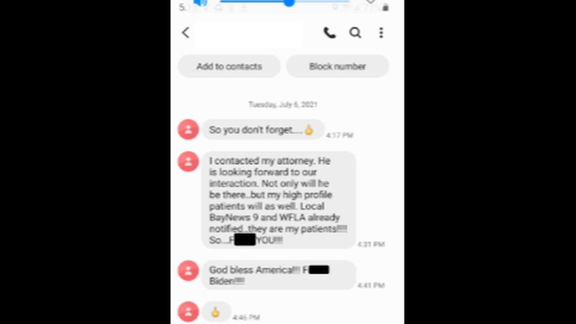 Kantwill’s text message to the FBI agent, according to prosecutors.