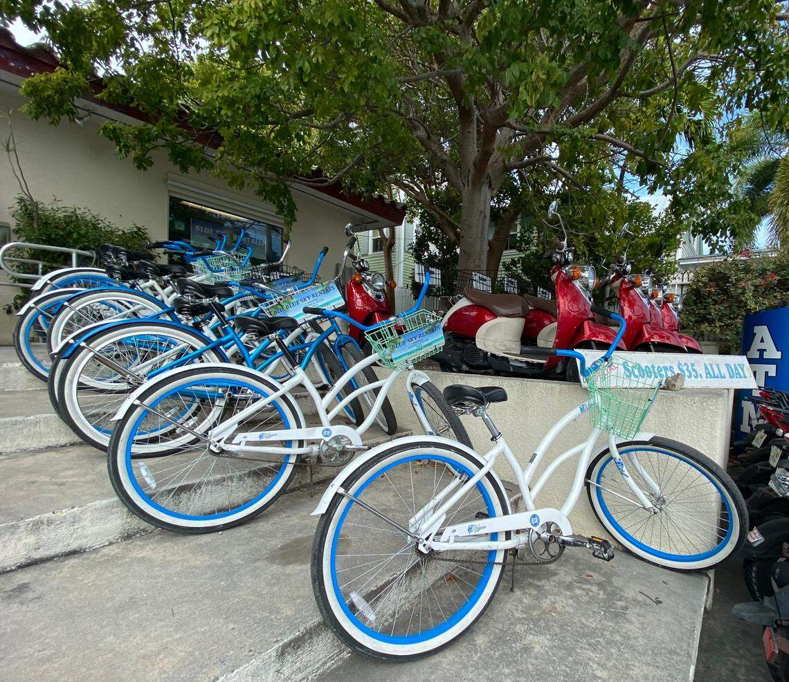 In Key West, renting a bicycle is easy and a great way to explore the island.