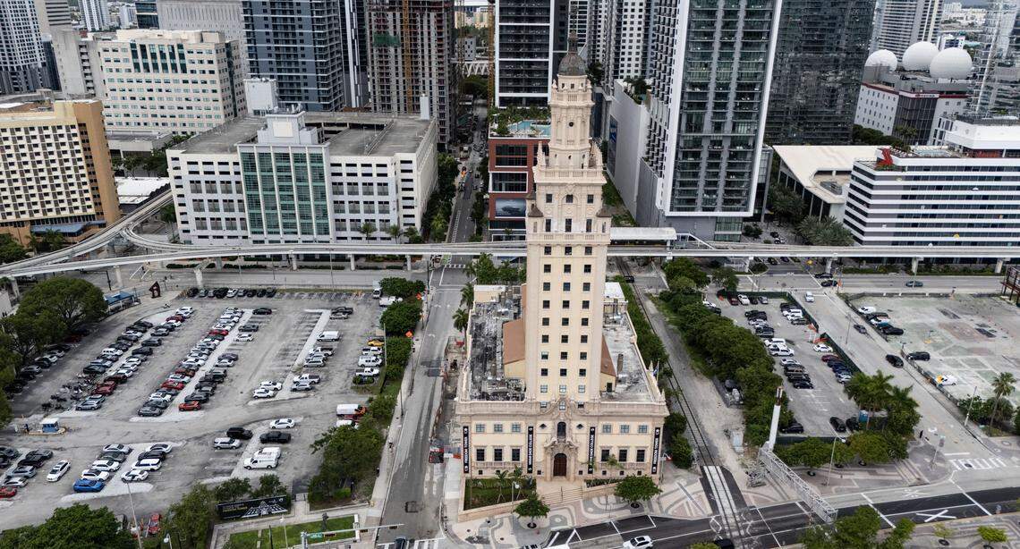 Miami Dade College’s possible site of proposed President Trump presidential library in Miami, Florida, on Tuesday, September 23, 2025. 