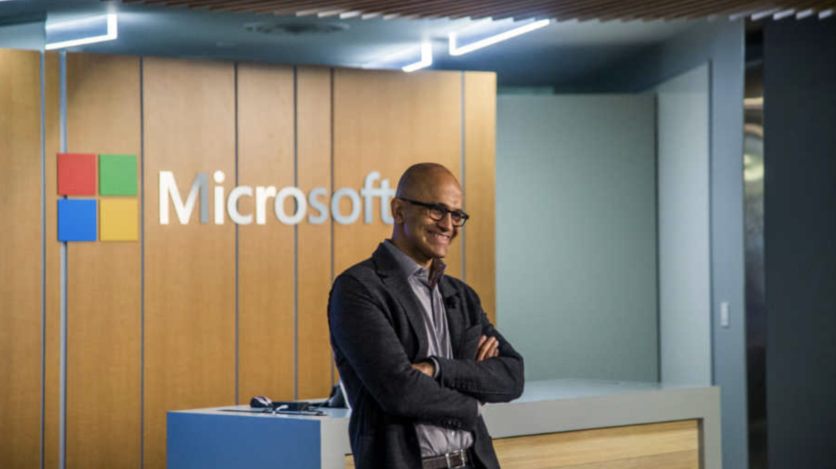 Microsoft CEO Satya Nadella. The tech giant is partnering with communities like Miami-Dade County to boost skills among local workforces.