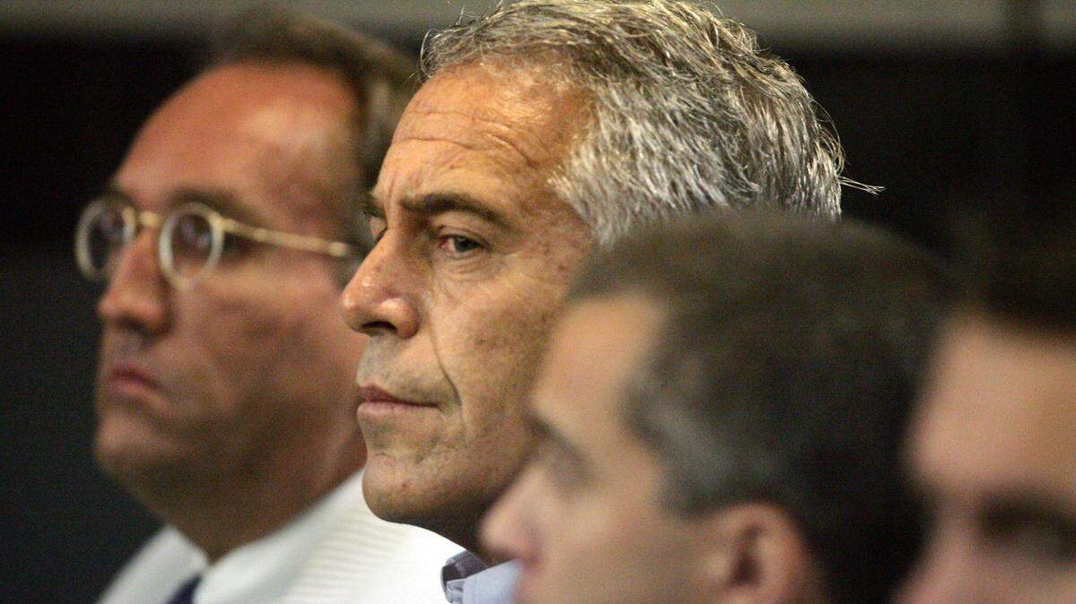 In this July 30, 2008 file photo, Jeffrey Epstein is shown in custody in West Palm Beach, Fla. 