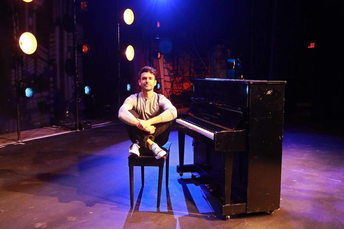 Adam Kantor stars as Jonathan Larson in “tick . . . tick . . . BOOM!” at Actors’Playhouse at the Miracle Theatre.