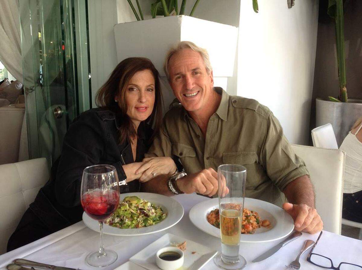 Andrea Greenberg and Alejandro Aparicio in a photo he posted on Facebook on March 4.