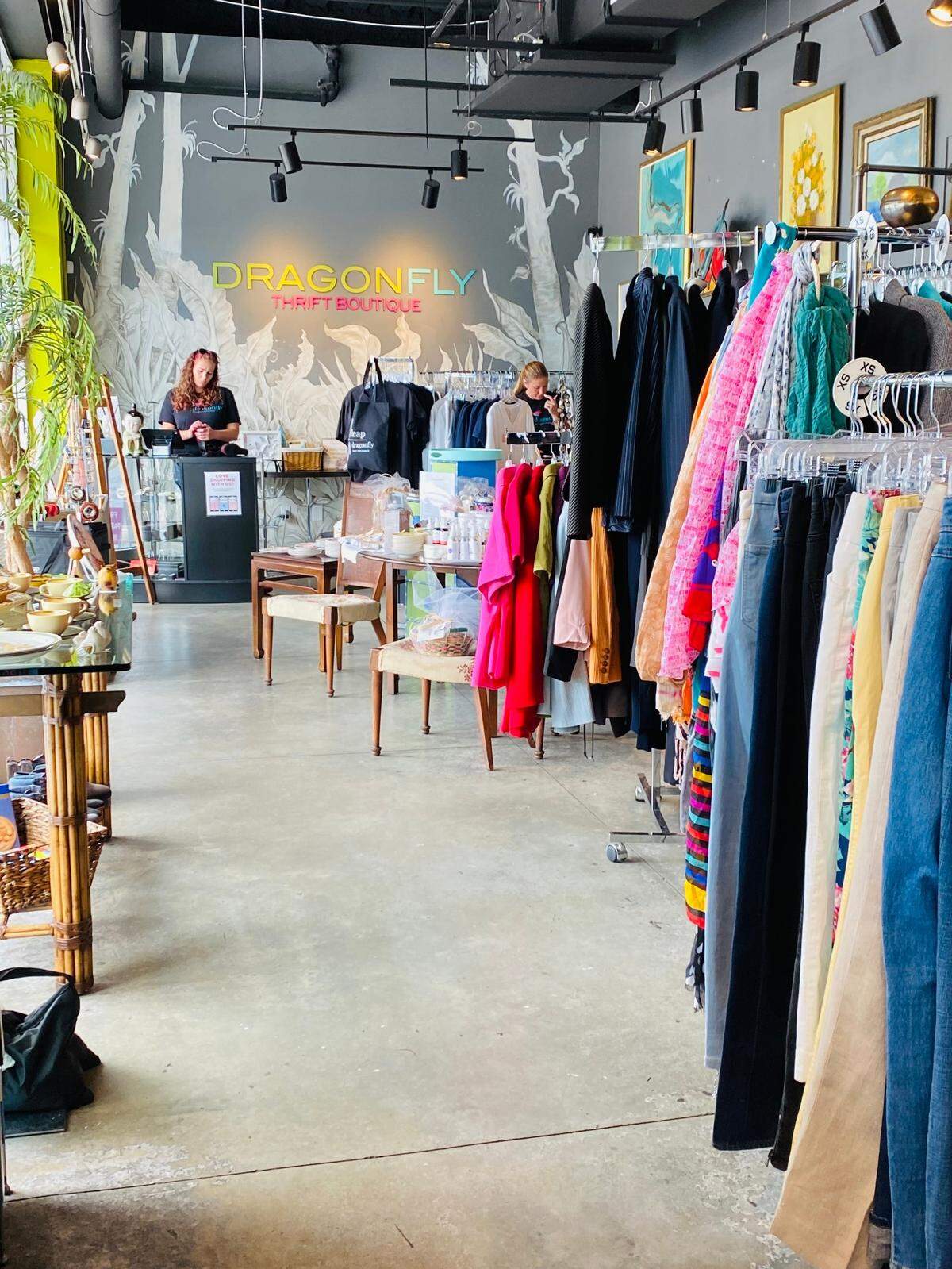 Dragonfly Thrift Boutique, 3141 SW Eighth St. in Miami, features second-hand luxury designer brands, and new pieces are added to the curated collection every Tuesday. dragonflythrift.org.
