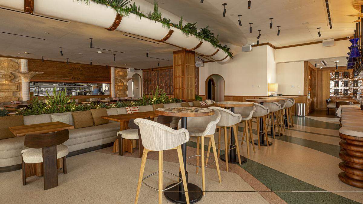 The interior of Jacinta Mexican restaurant in Aventura.